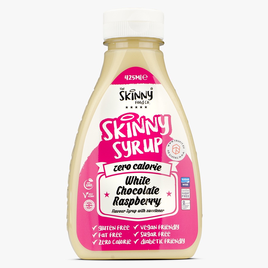 Skinny Food Zero Calorie White Chocolate Raspberry Syrup 425ml