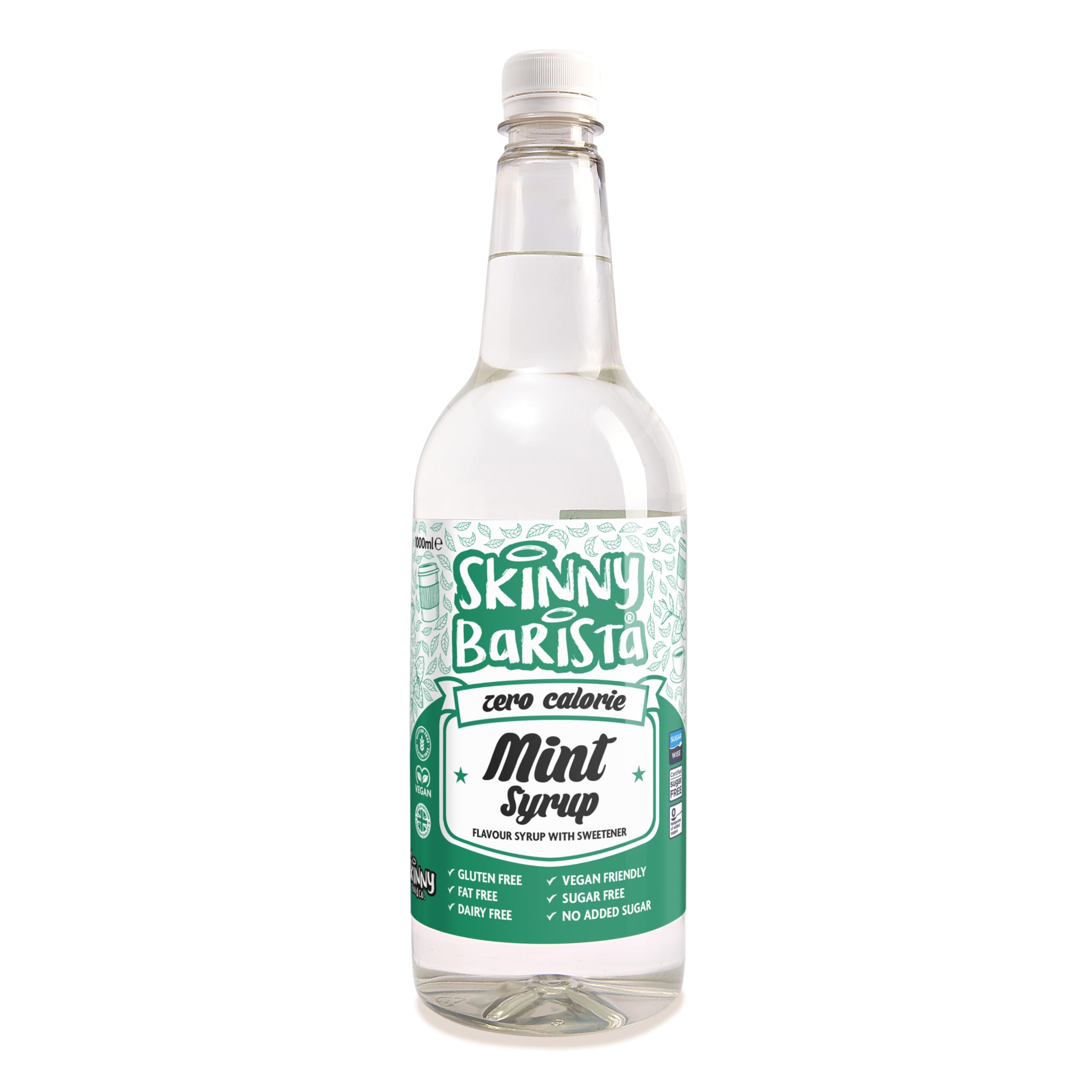 Skinny Food Zero Calorie Mint Syrup Barista Coffee Syrup 1Ltr