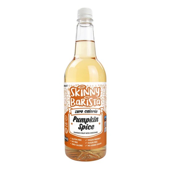 Skinny Food Zero Calorie Pumpkin Spice Barista Coffee Syrup 1Ltr