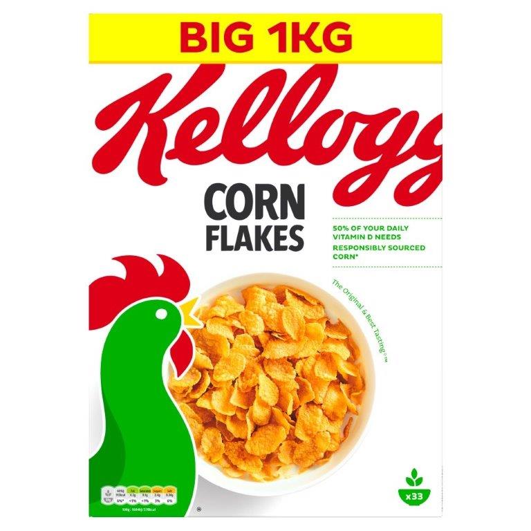 Kelloggs Corn Flakes 1kg (FTL)