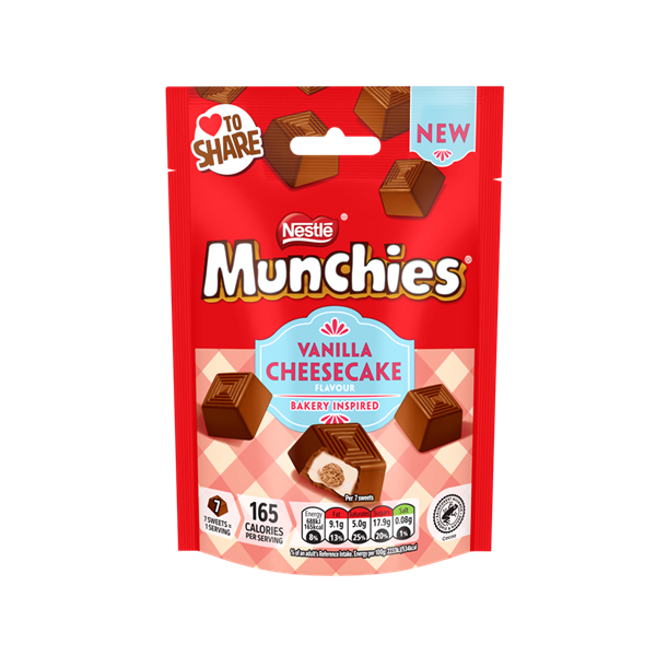 Munchies Vanilla Cheesecake Pouch 97g NEW