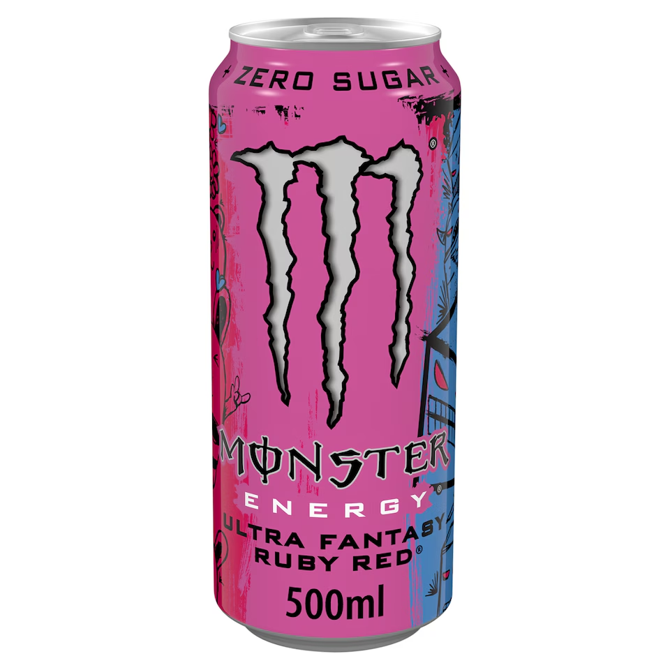 Monster Energy Ultra Fantasy Ruby Red 500ml PMP NEW