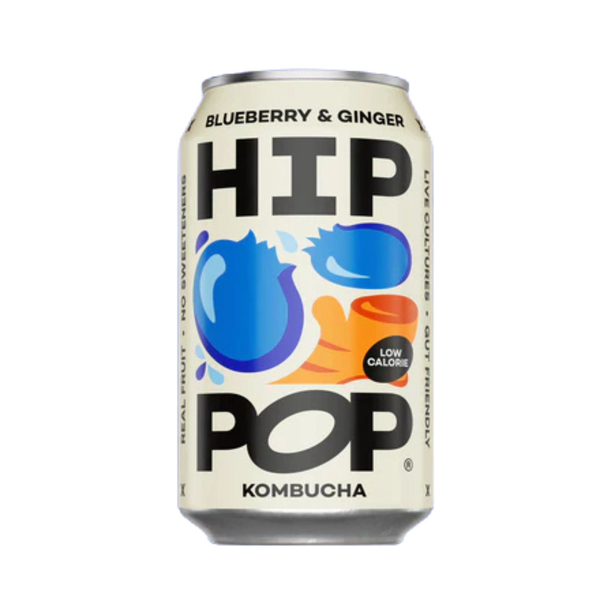 Hip Pop Blueberry & Ginger Kombucha Soda 330ml