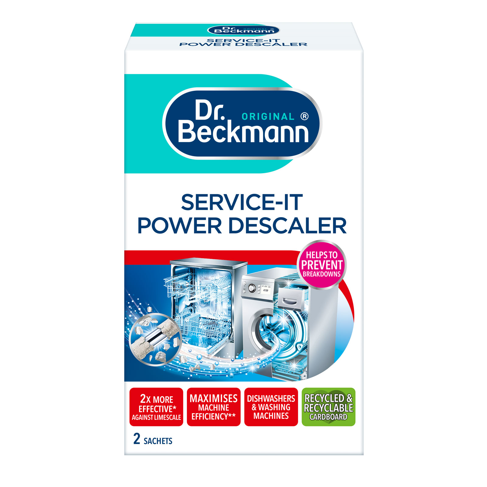 Dr Beckmann Service It Power Descaler 2pk 50g