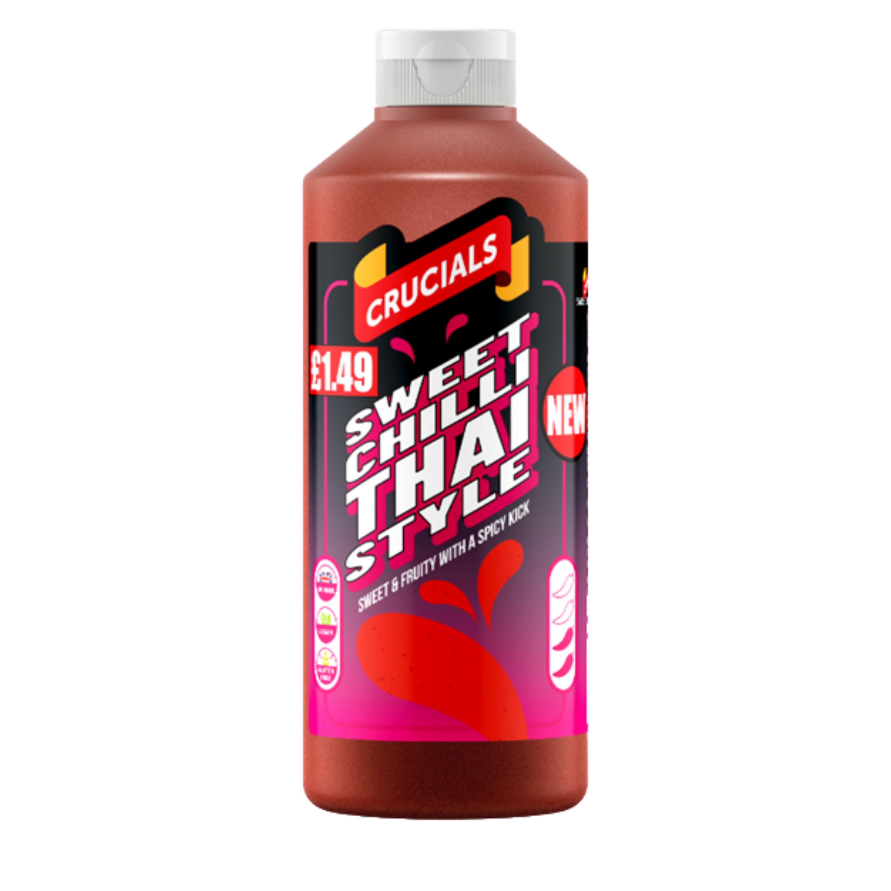 Crucials Sweet Chilli Thai Style Sauce PM £1.49 500ml