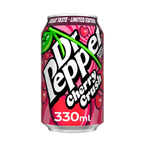 Dr Pepper Zero Cherry Crush 330ml Ltd NEW (BW)