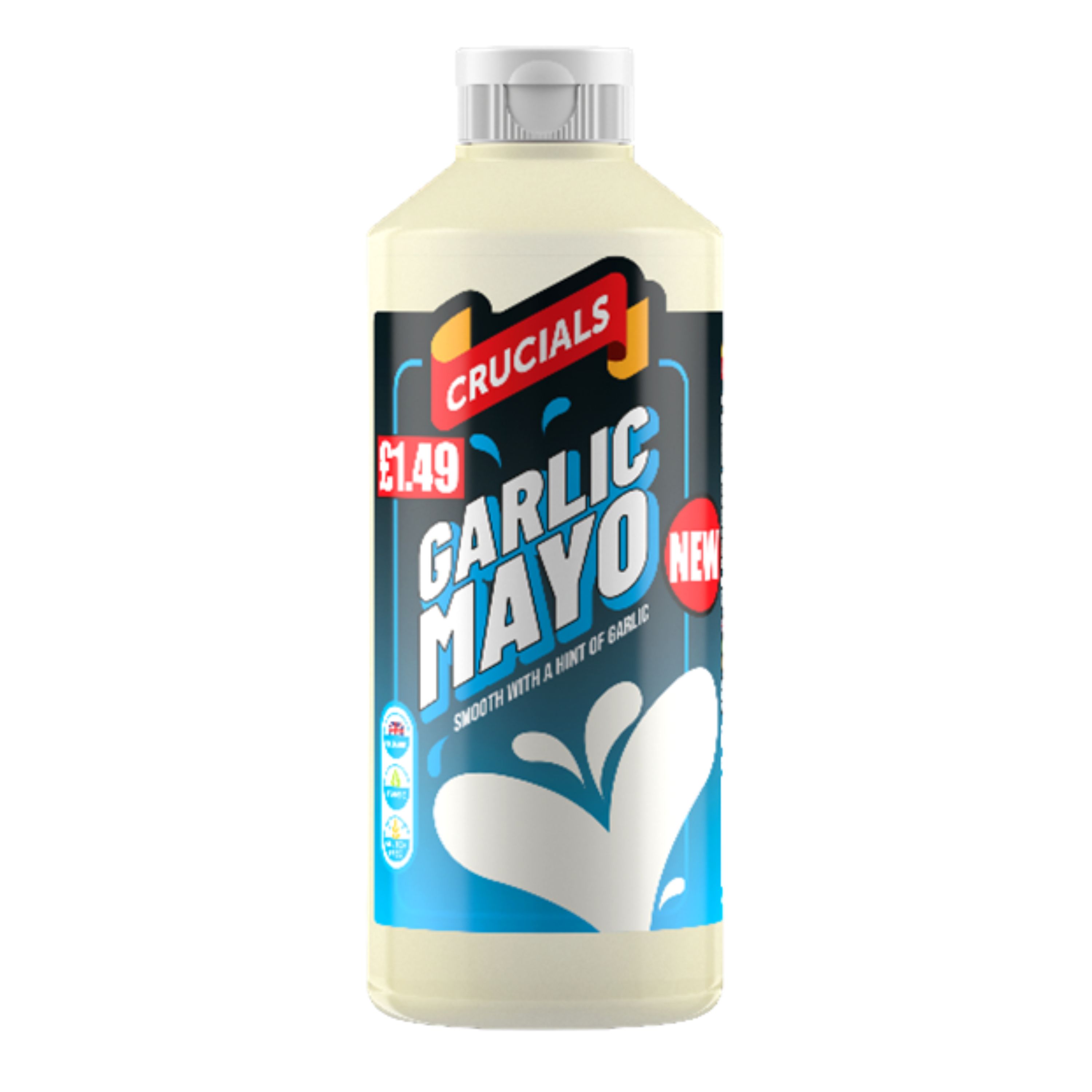Crucials Garlic Mayo Sauce PM £1.49 500ml
