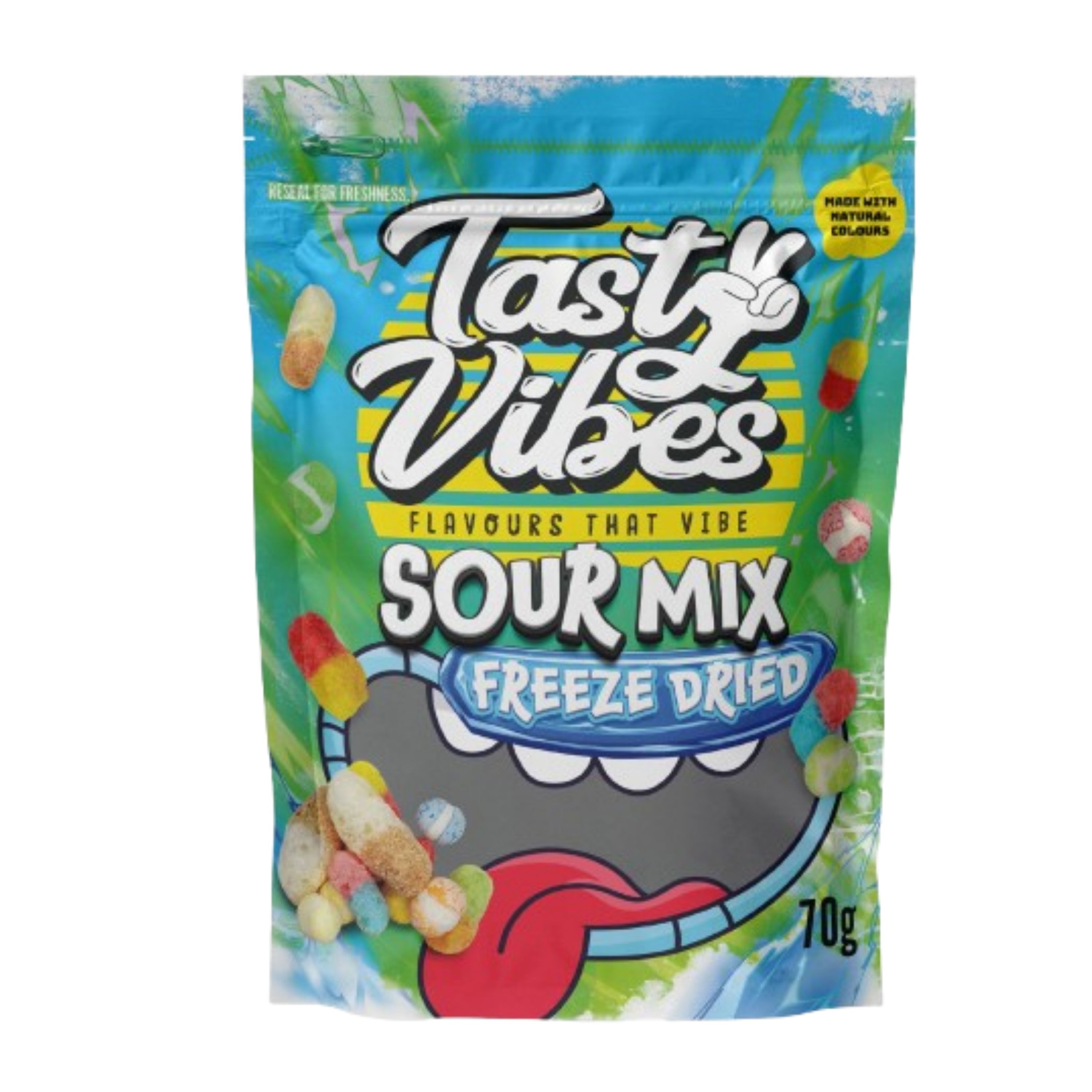 Tasty Vibes Freeze Dried Sour Mix 70g NEW