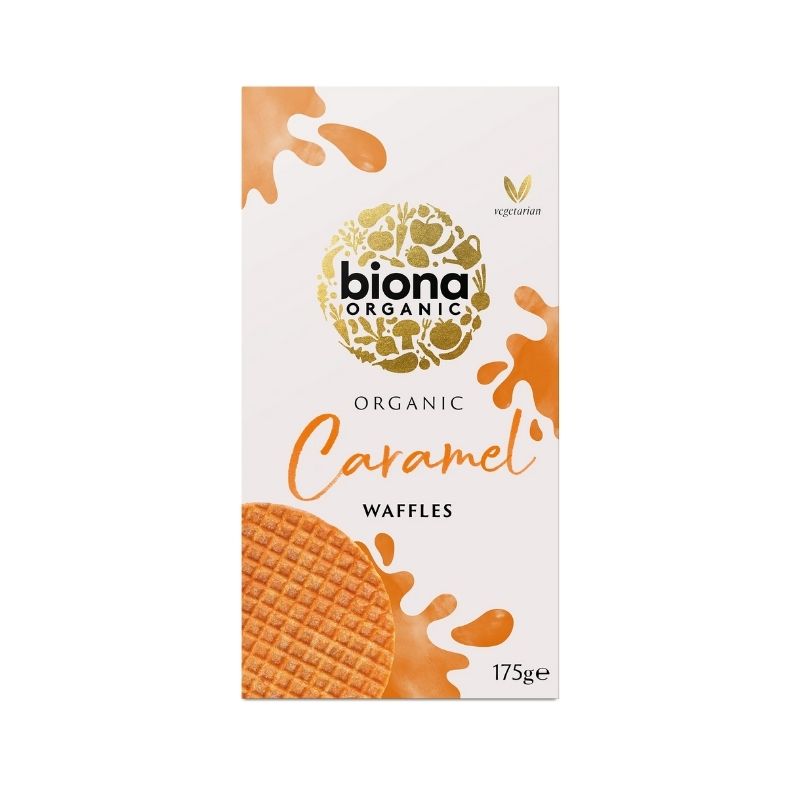 Biona Organic Caramel Waffles 175g