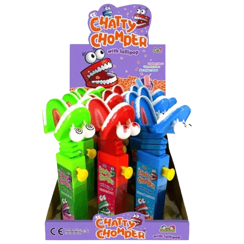 Kidsmania Chatty Chomper Candy Lollipop 17g