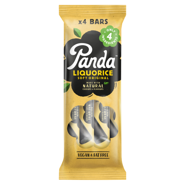 Panda Natural Liquorice Bar 4 Pack 128g