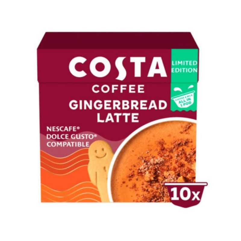 Costa Coffee Gingerbread Latte 10s Pods 160g