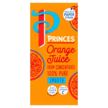 Princes Orange 100% Concentrate Juice 200ml