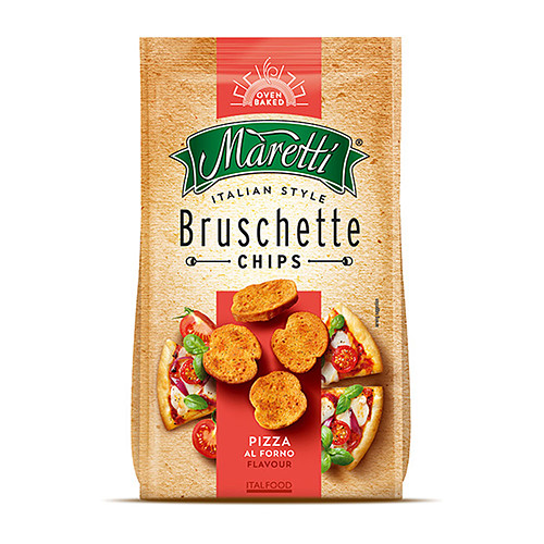 Maretti Bruschette Chips Pizza Al Forno Flavour 70g