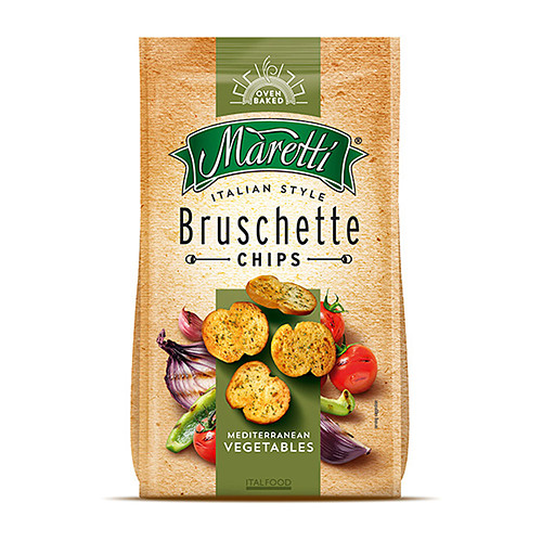 Maretti Bruschette Chips Mediterranean Vegetables 70g