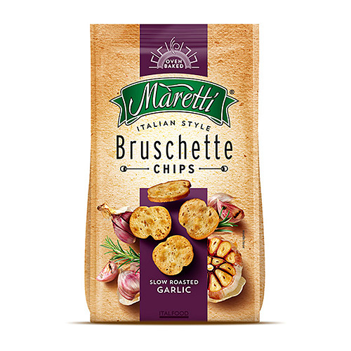Maretti Bruschette Chips Slow Roasted Garlic 70g