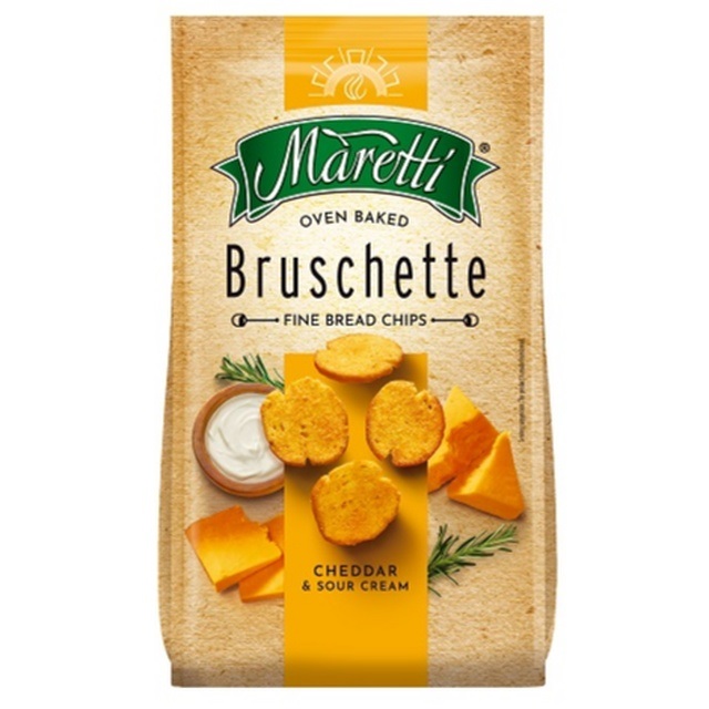Maretti Bruschette Chips Cheddar & Sour Cream 70g