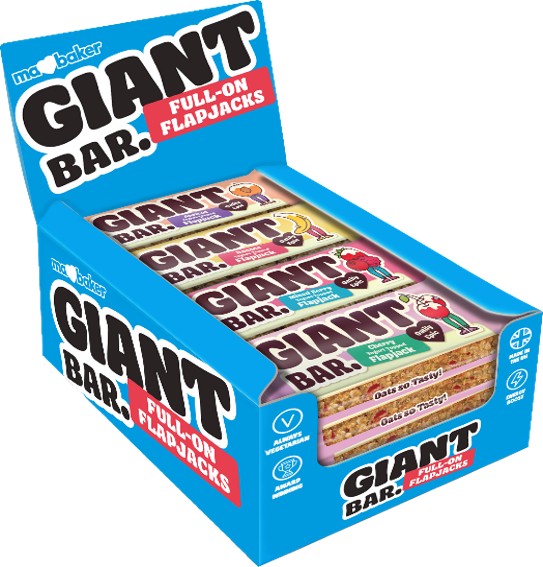Ma Baker Giant Bar Full-On Flapjacks Mixed Yoghurt Coated Smothie Bars 90g