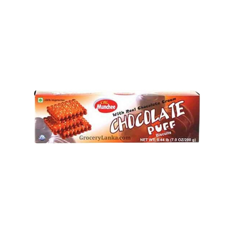 Munchee Chocolate Puff Biscuits 200g