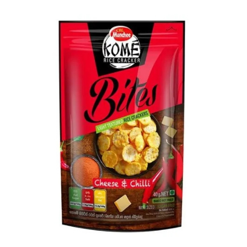 Munchee Kome Rice Cracker Cheese & Chilli 40g