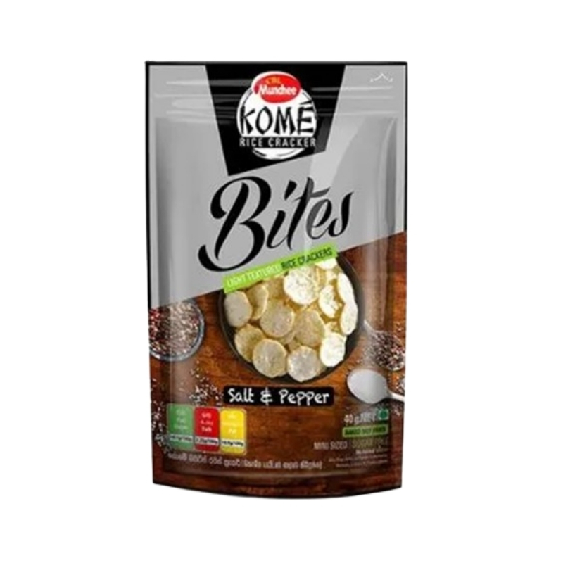 Munchee Kome Rice Cracker Salt & Pepper 40g