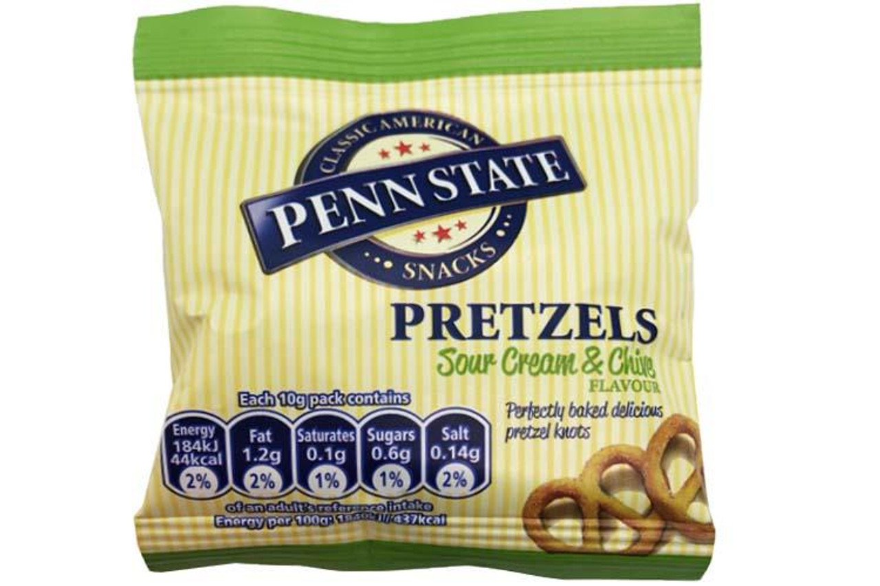Penn State Sour Cream & Chive Pretzels 10g