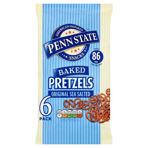 Penn State Baked Original Sea Salted Multipack Pretzels 6pk (6 x 22g) 132g