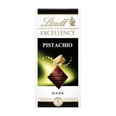 Lindt Excellence Dark Pistachio 100g NEW