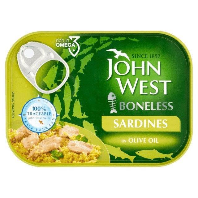 DUNIYA | John West Boneless Sardines Olive Oil 95g Thumbnail