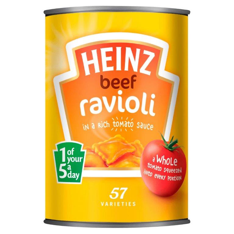 Heinz Beef Ravioli In Tomato Sauce 24 x 400g 