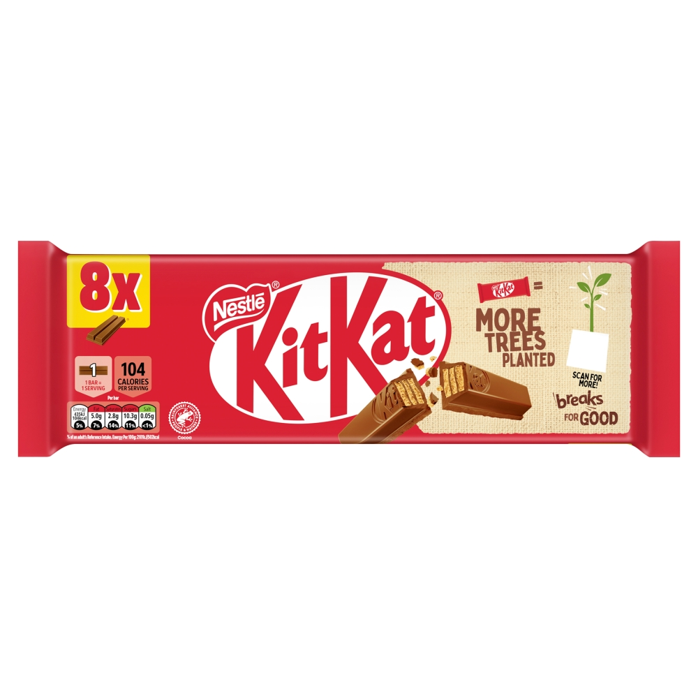 KitKat 2 Finger 8pk Milk (8 x 20.7g)