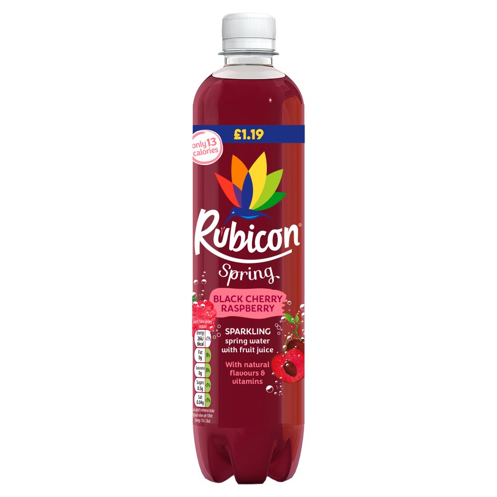 Rubicon Spring Still Black Cherry & Raspberry PM £1.19 500ml