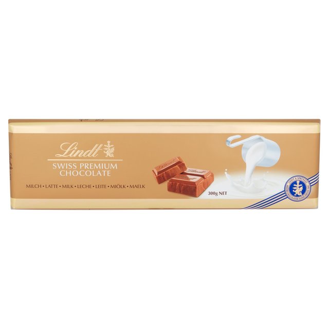 Lindt Gold Bar Swiss Premium Milk Chocolate Latte 300g