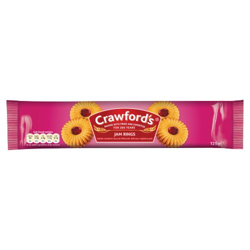 DUNIYA | Crawfords Jam Rings 125g Thumbnail