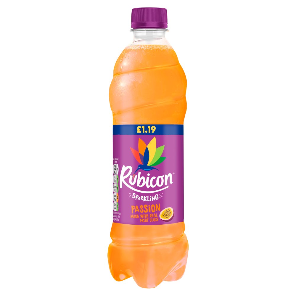 Rubicon Sparkling Passion Fruit PM £1.19 500ml