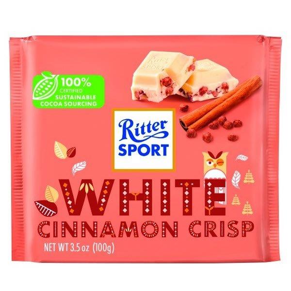 Ritter Sport Colour Winter White Chocolate & Cinnamon 100g NEW (B)