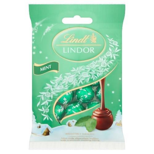 Lindt Lindor Mini Truffles Mint 80g