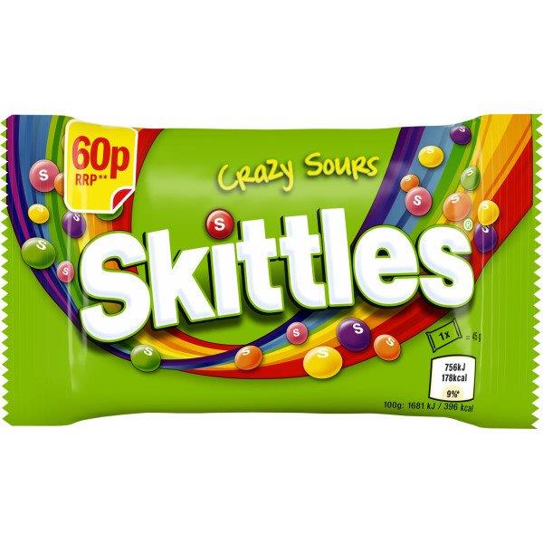 Skittles Sours PM 60p 45g