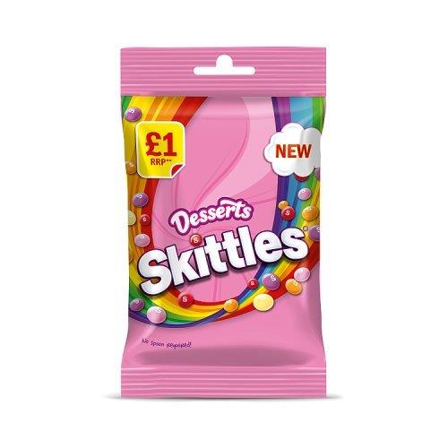 Skittles Vegan Sweets Dessert Bag PM £1 125g NEW