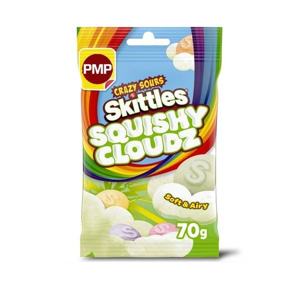 Skittles Sours Squishy Cloudz PM £1.35 70g