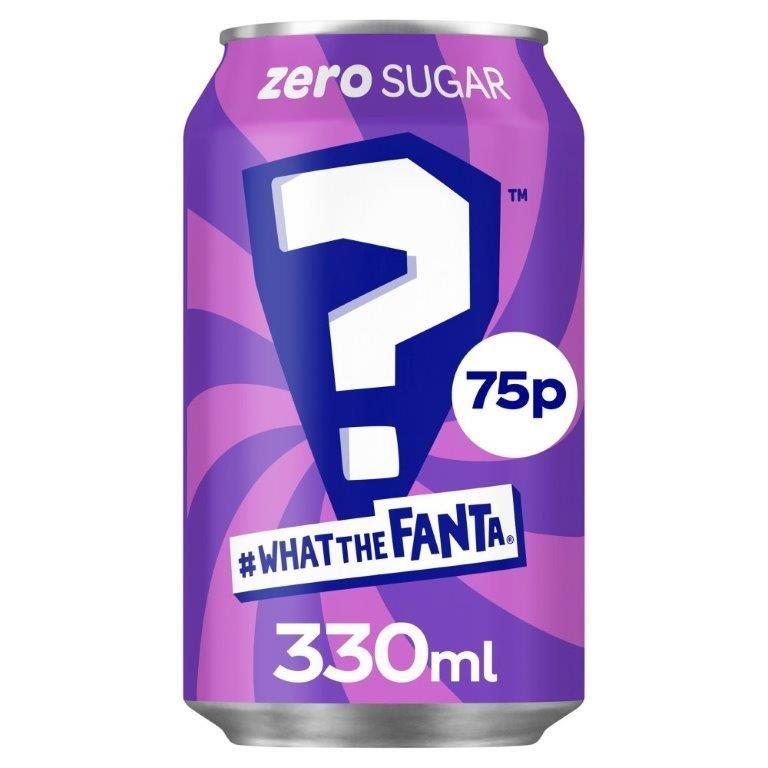 Fanta Zero What The Fanta 330ml PM 75p NEW