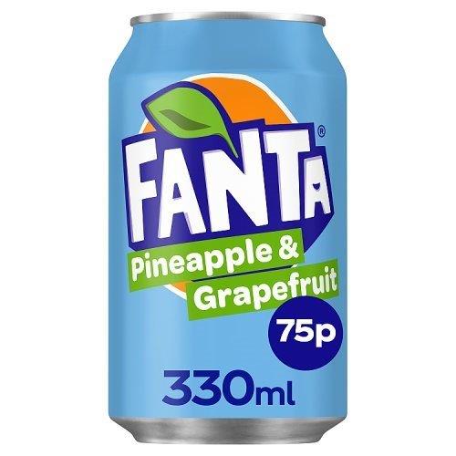 Fanta Grapefuit & Pineapple PM 75p 330ml NEW