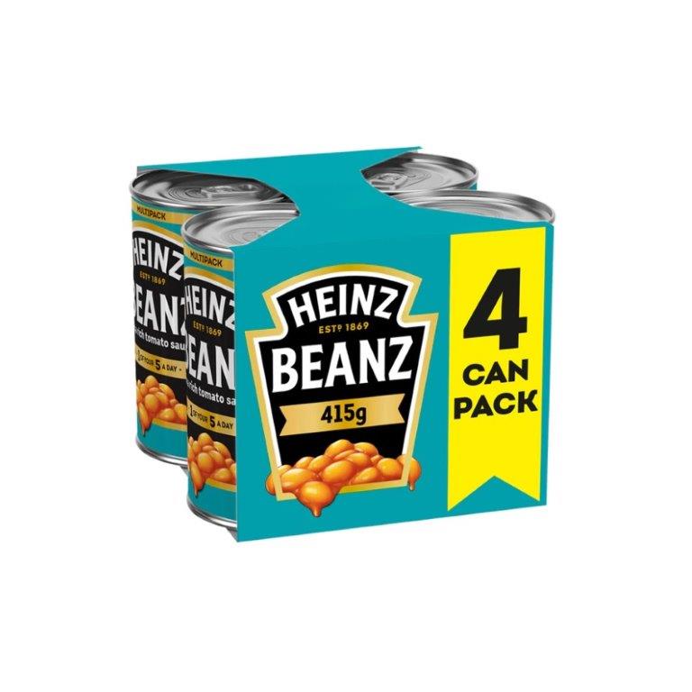 Heinz Baked Beanz 4pk PM £4.49 (4 x 415g) 1.66kg