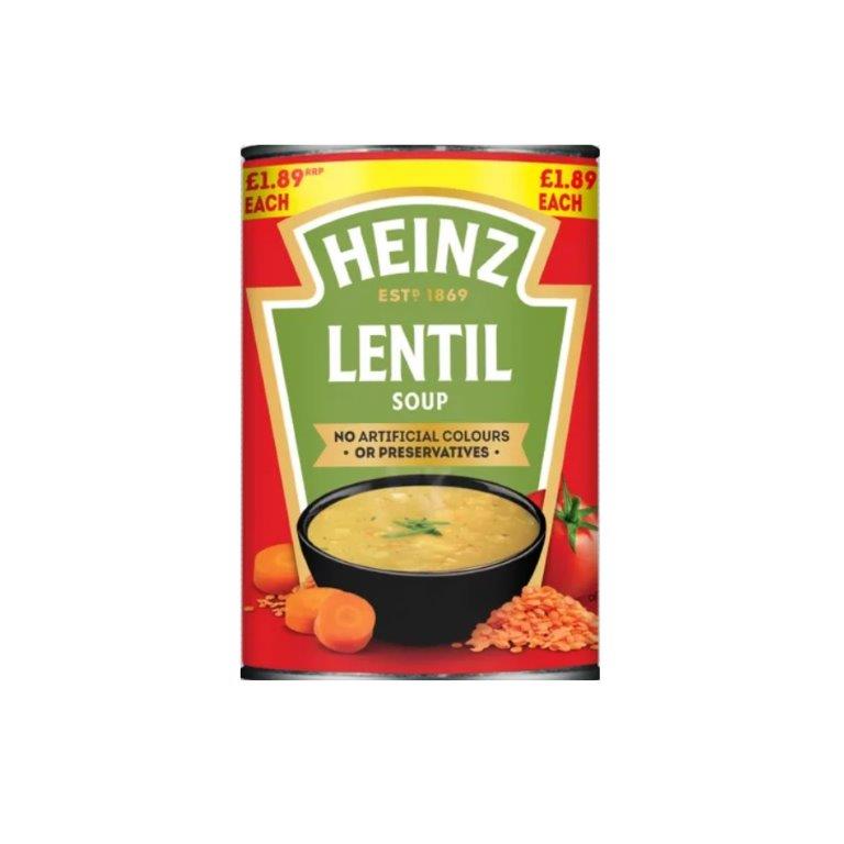Heinz Lentil Soup PM £1.89 400g