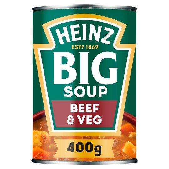 Heinz Big Soup Beef & Vegetable PM £2.20 400g