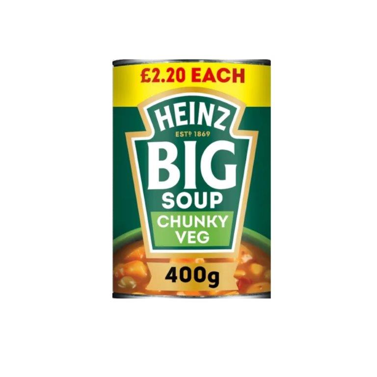 Heinz Big Soup Vegetable PM £2.20 400g