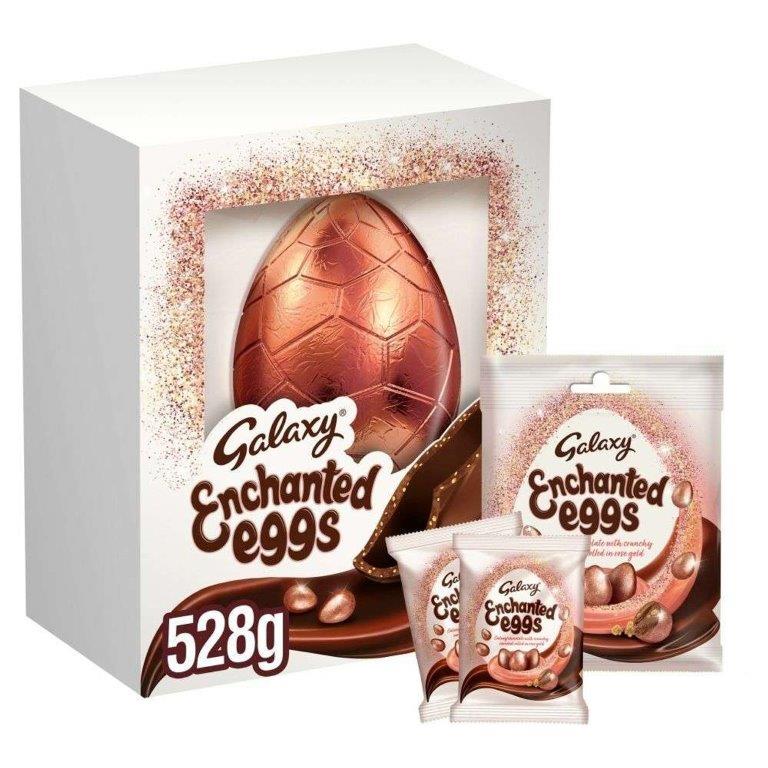Galaxy Enchanted Crunchy Caramel Chocolate Easter Egg 528g