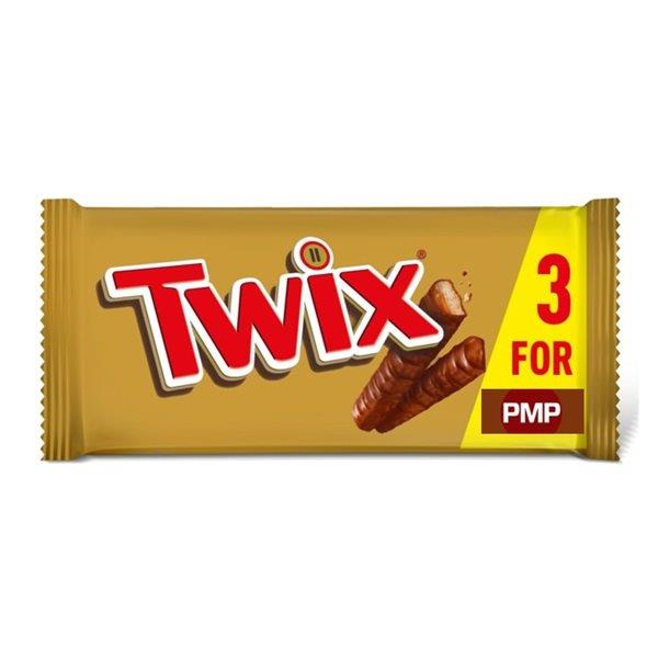 Twix Snack Size PM £1.35 3pk (3 x 40g) 120g