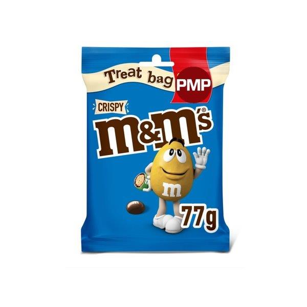M&Ms Crispy Treat Bag PM £1.35 77g