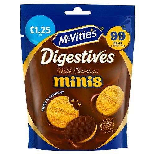 McVities Mini Choc Digestives Pouch PM £1.25 80g